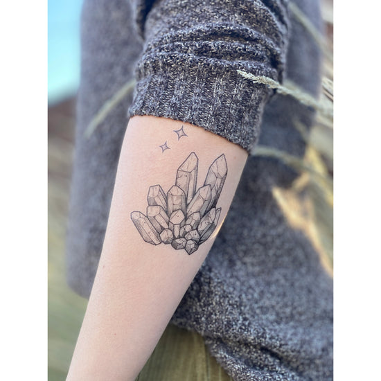 quartz crystal tattoo