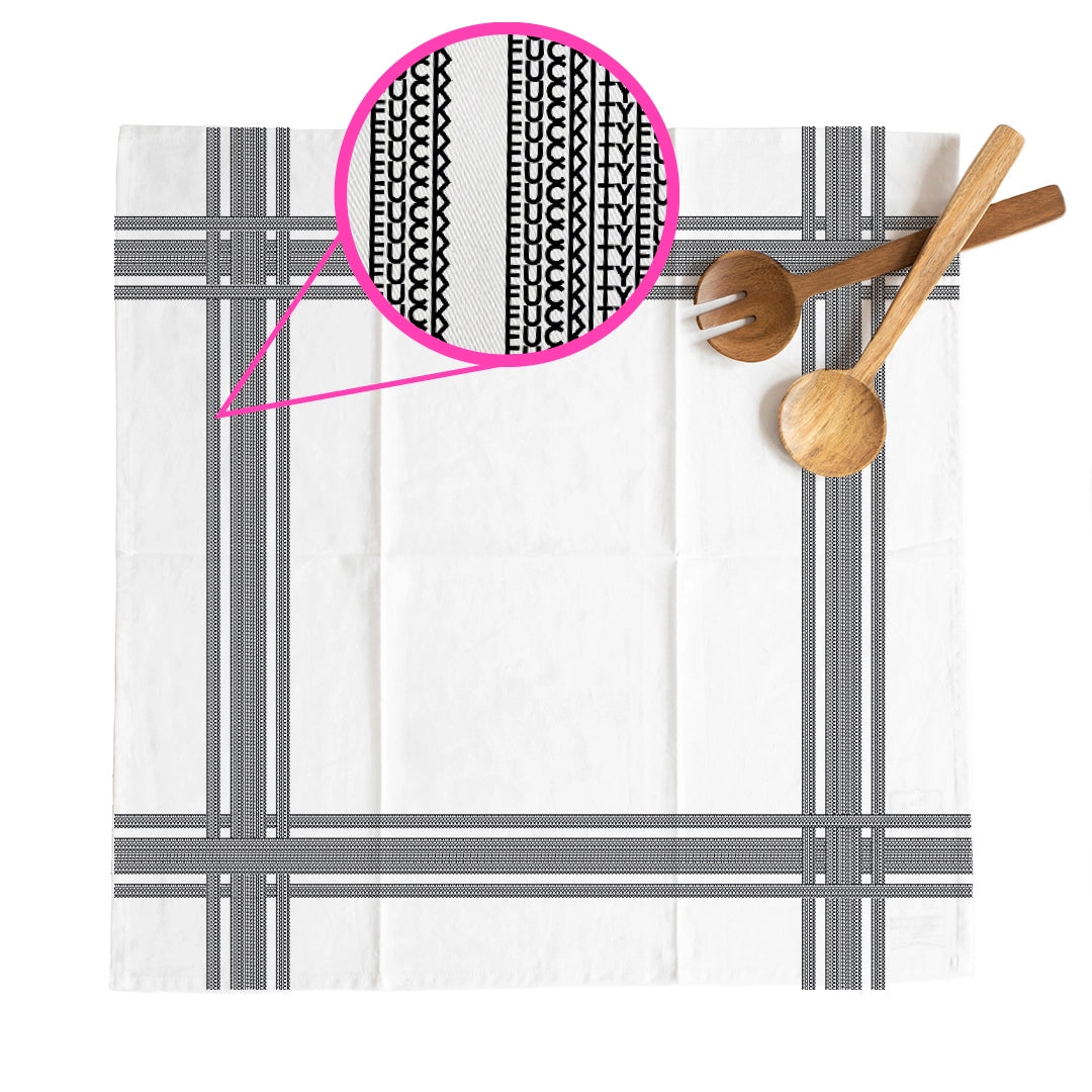 F*ck F*ckity F*ck Stripe Illusion Flour Sack Tea Towel