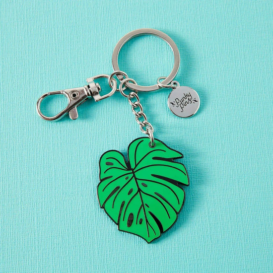 Load image into Gallery viewer, Monstera Leaf Keychain
