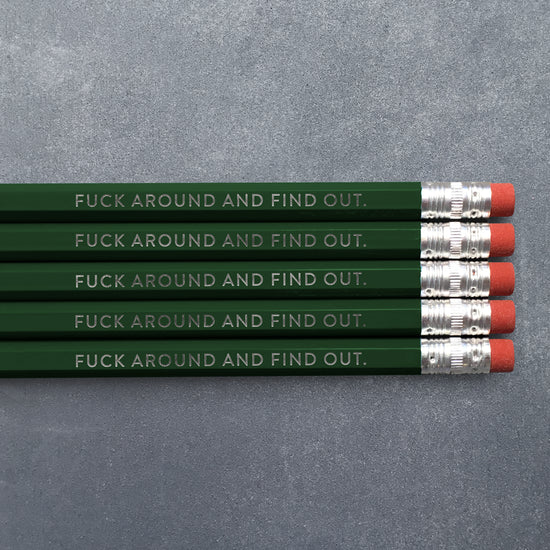 Load image into Gallery viewer, Fuck Around And Find Out Pencil Set - 5 pk
